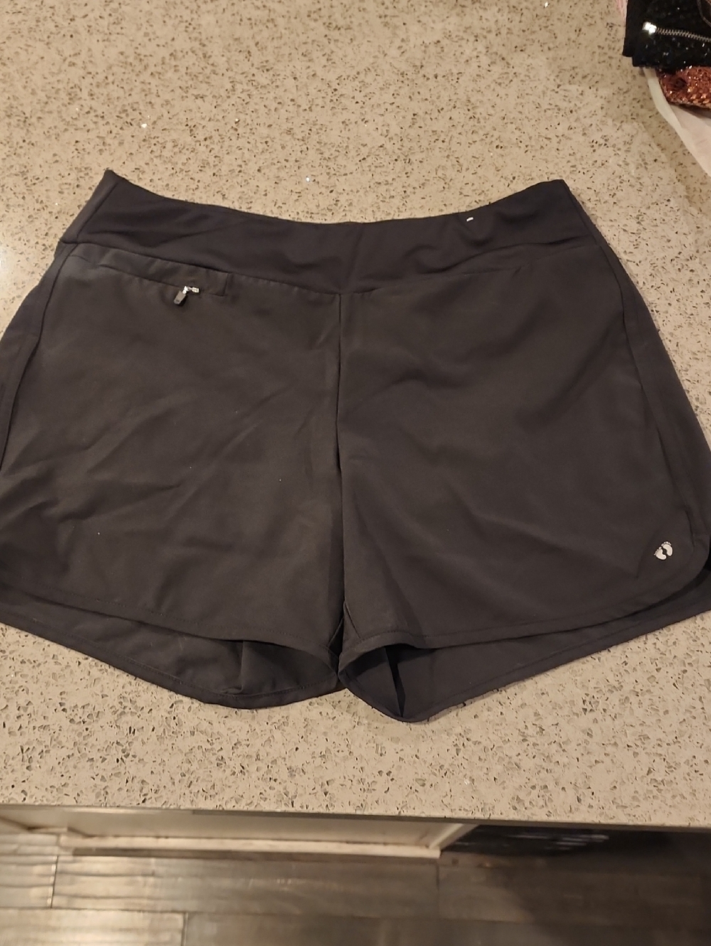 Hang Ten Black Women's Athletic Shorts Upf 50